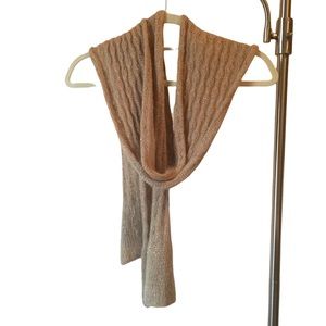 Golden Glitter Knit Scarf